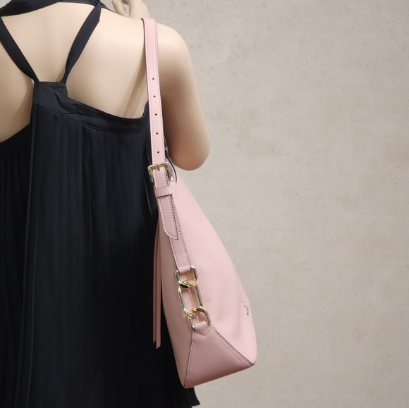 Michael Kors Laney LG Hobo Shoulder Bag Pink - Picture 2 of 7